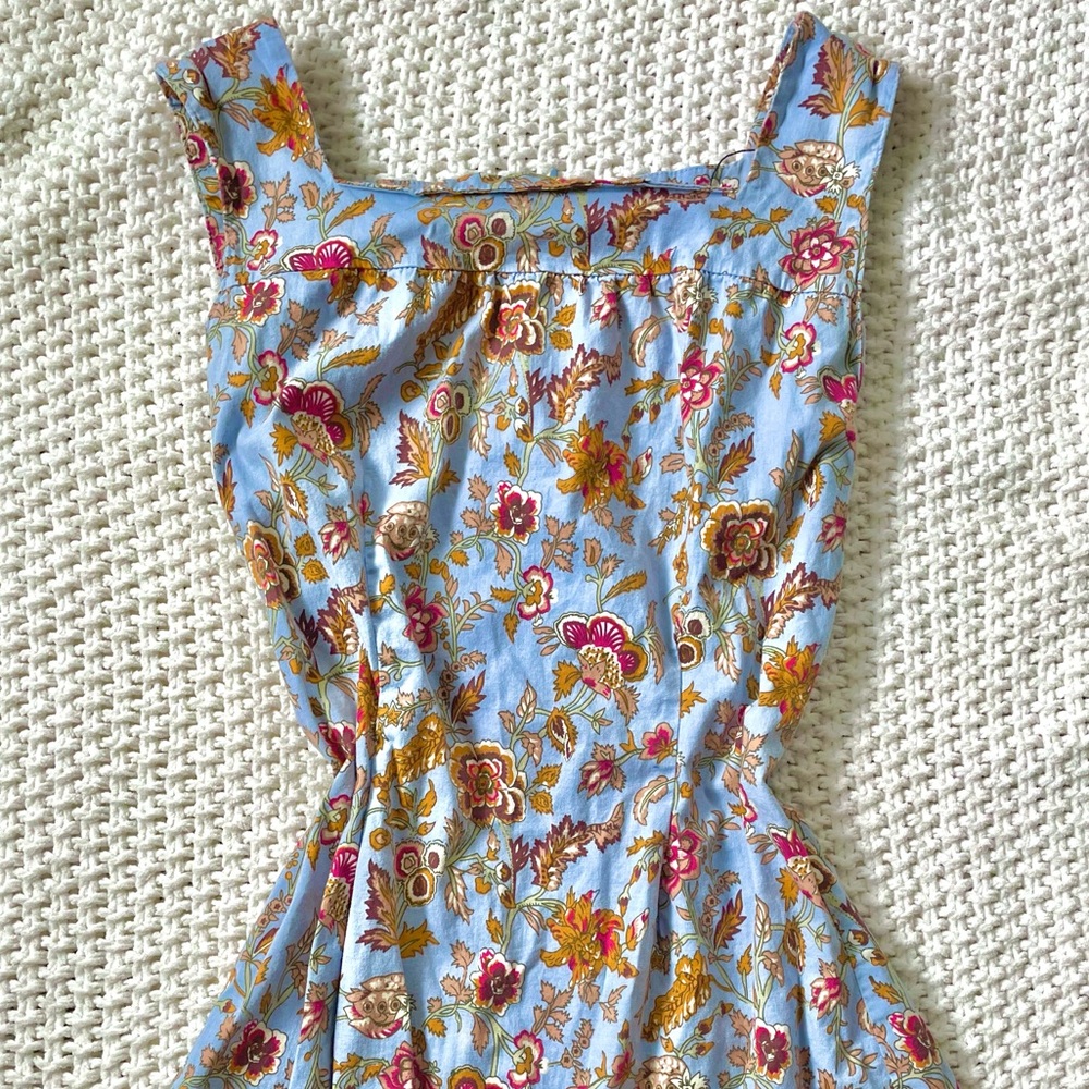 blue & orange Planet Gold dress, size small